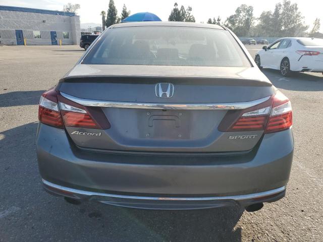 1HGCR2F53GA095368 - 2016 HONDA ACCORD SPORT Сұр фото 6