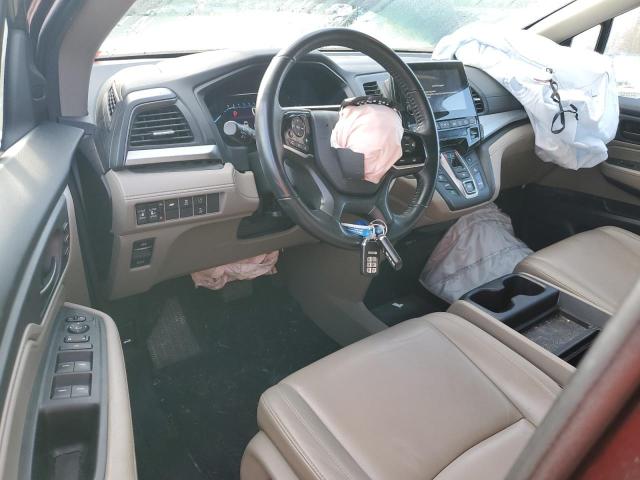 5FNRL6H78LB019324 - 2020 HONDA ODYSSEY EXL MAROON photo 8