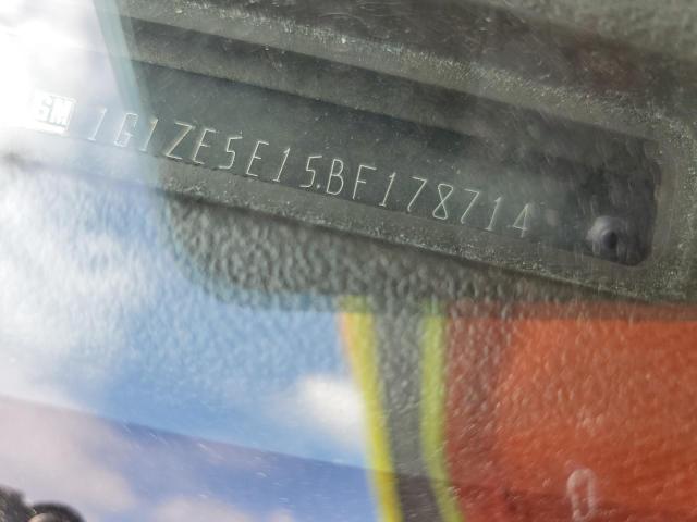 1G1ZE5E15BF178714 - 2011 CHEVROLET MALIBU LTZ ნაცრისფერი ფოტო 12