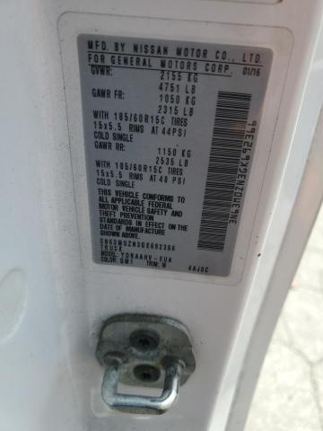 3N63M0ZN3GK692366 - 2016 CHEVROLET CITY EXPRE LT WHITE photo 13