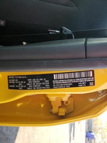 ZACCJBATXGPD35933 - 2016 JEEP RENEGADE SPORT YELLOW photo 14