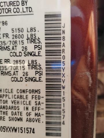 JN8AR05YXVW151574 - 1997 NISSAN PATHFINDER LE 红色 照片 13