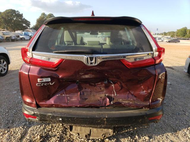 2HKRW5H36JH423381 - 2018 HONDA CR-V LX BURGUNDY photo 6