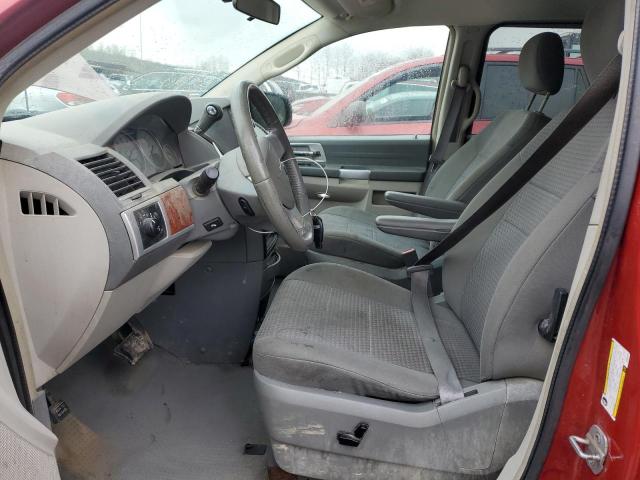 2A8HR54P98R692265 - 2008 CHRYSLER TOWN & COU TOURING MAROON photo 7