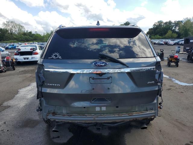 1FM5K8F84GGA44463 - 2016 FORD EXPLORER LIMITED GRAY photo 6