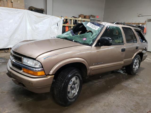 1GNDT13X73K114083 - 2003 CHEVROLET BLAZER TAN photo 1