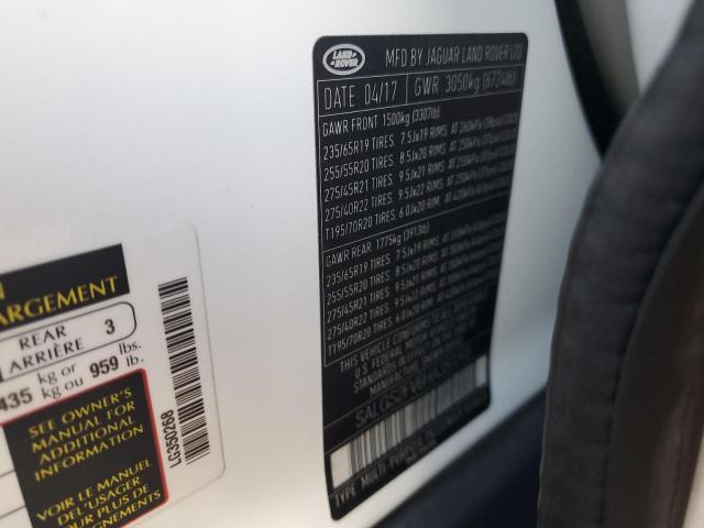 SALGS2FV6HA350268 - 2017 LAND ROVER RANGE ROVE HSE WHITE photo 14