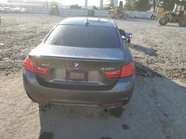 WBA3R5C53GK373620 - 2016 BMW 435 XI GRAY photo 6