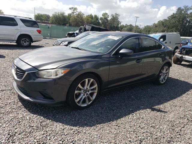 JM1GJ1V68E1129734 - 2014 MAZDA 6 TOURING GRAY photo 1