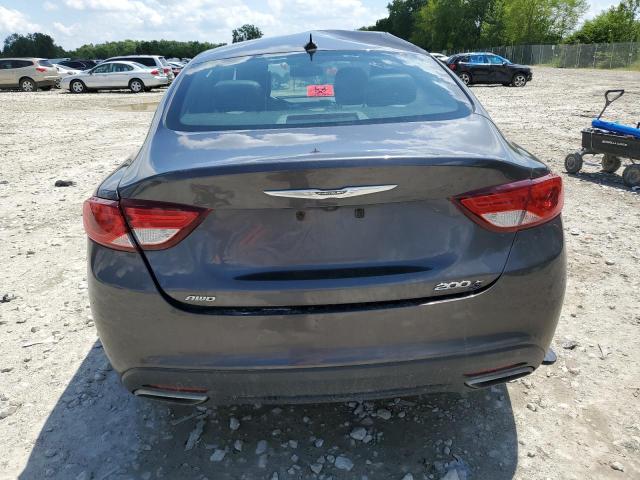 1C3CCCDG1GN118279 - 2016 CHRYSLER 200 S CHARCOAL photo 6