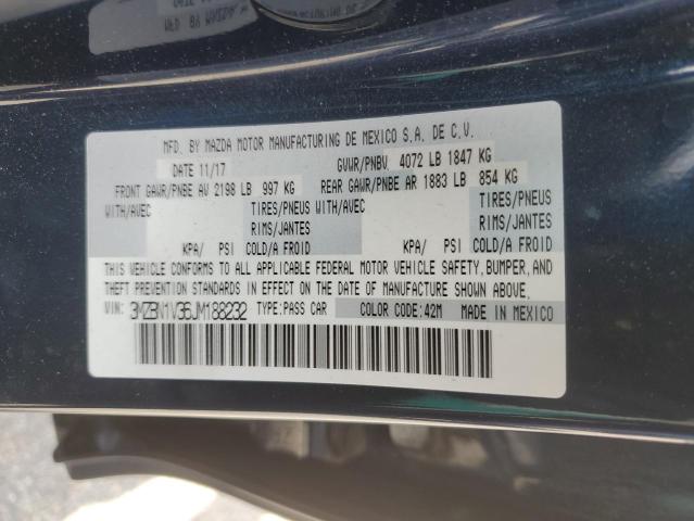 3MZBN1V36JM188232 - 2018 MAZDA 3 TOURING Blau Foto 12