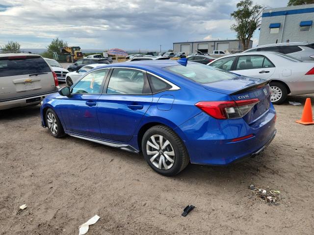 2HGFE2F22NH583630 - 2022 HONDA CIVIC LX BLUE photo 2