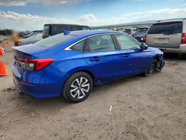 2HGFE2F22NH583630 - 2022 HONDA CIVIC LX BLUE photo 3