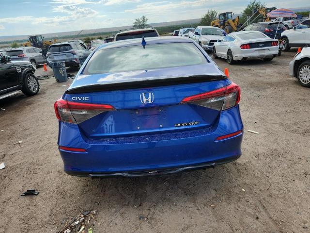 2HGFE2F22NH583630 - 2022 HONDA CIVIC LX BLUE photo 6