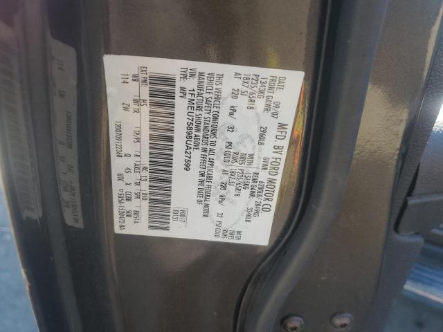 1FMEU75898UA27599 - 2008 FORD EXPLORER LIMITED BROWN photo 13