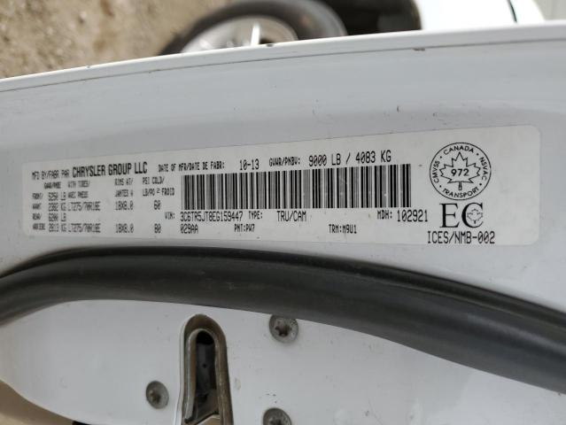 3C6TR5JT8EG159447 - 2014 RAM 2500 SLT თეთრი ფოტო 13