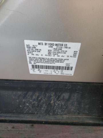 1FM5K7DH2HGD36773 - 2017 FORD EXPLORER XLT ოქროსფერი ფოტო 13