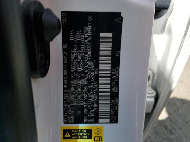 2T2BK1BA0EC240477 - 2014 LEXUS RX 350 BASE WHITE photo 13