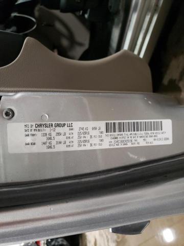 2C4RC1BG8CR259196 - 2012 CHRYSLER TOWN & COU TOURING ვერცხლისფერი ფოტო 13