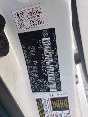 4T1BK1EB0EU088448 - 2014 TOYOTA AVALON BASE Weiß Foto 12