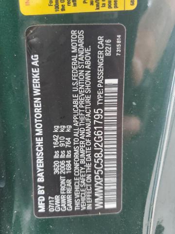 WMWXP5C58J2G61795 - 2018 MINI COOPER Yaşıl foto 12