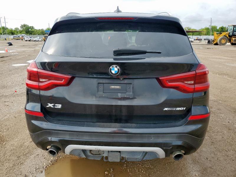 5UXTR9C55KLP76736 - 2019 BMW X3 XDRIVE30I BLACK photo 6