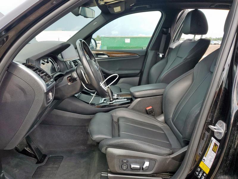 5UXTR9C55KLP76736 - 2019 BMW X3 XDRIVE30I BLACK photo 7