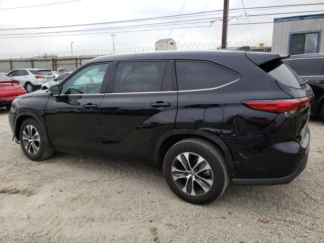 5TDGZRAH8MS531964 - 2021 TOYOTA HIGHLANDER XLE BLACK photo 2