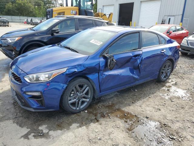 3KPF34AD7ME355822 - 2021 KIA FORTE GT LINE BLUE photo 1