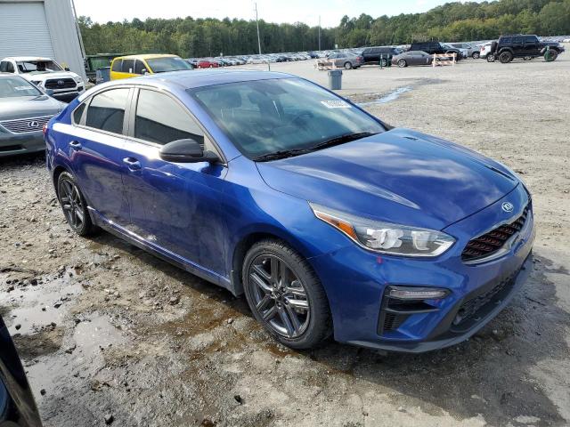 3KPF34AD7ME355822 - 2021 KIA FORTE GT LINE BLUE photo 4