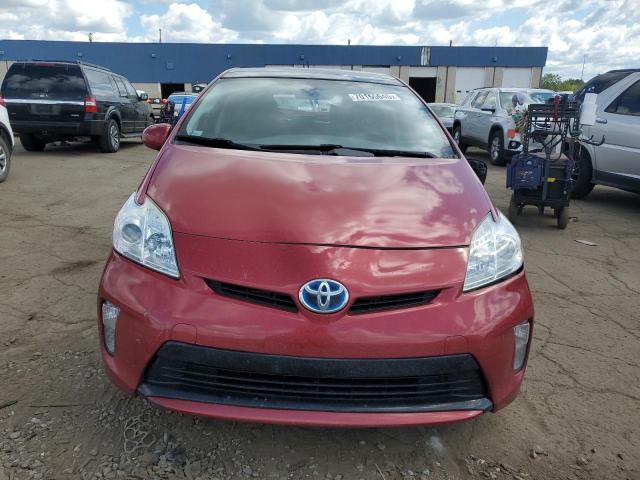 JTDKN3DU6F0445067 - 2015 TOYOTA PRIUS RED photo 5