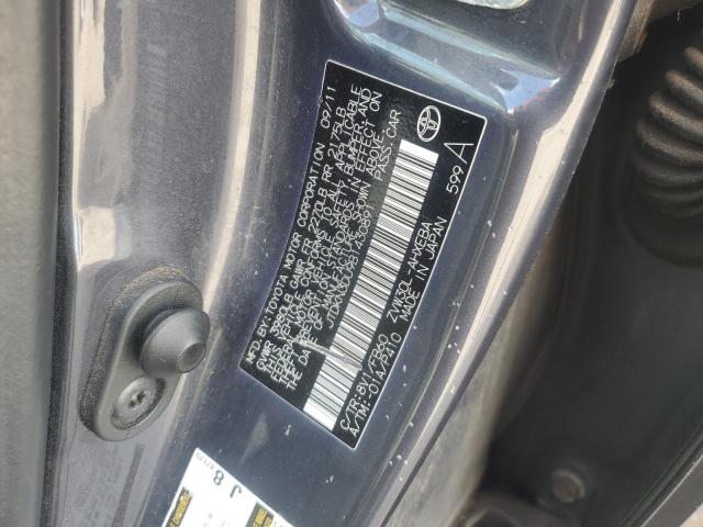 JTDKN3DU9B1430891 - 2011 TOYOTA PRIUS CHARCOAL photo 12