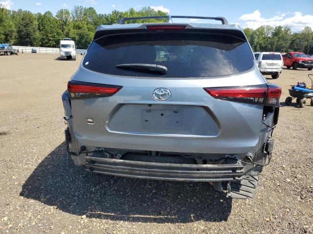 5TDGZRBH0MS108262 - 2021 TOYOTA HIGHLANDER XLE BLUE photo 6