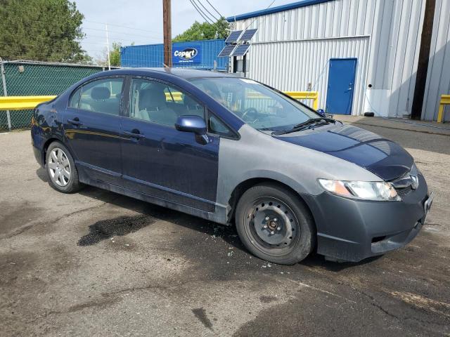 19XFA16559E001231 - 2009 HONDA CIVIC LX BLUE photo 4