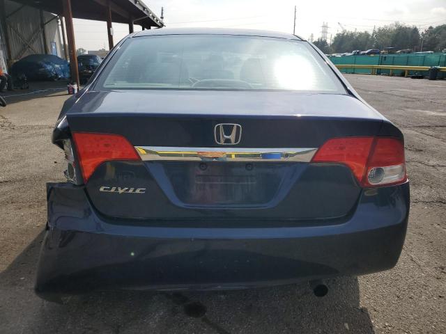 19XFA16559E001231 - 2009 HONDA CIVIC LX BLUE photo 6
