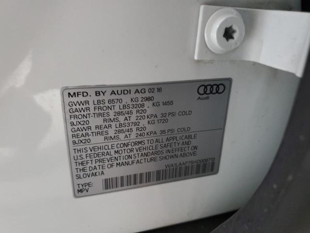 WA1LAAF75HD008713 - 2017 AUDI Q7 PREMIUM PLUS Ağ foto 13
