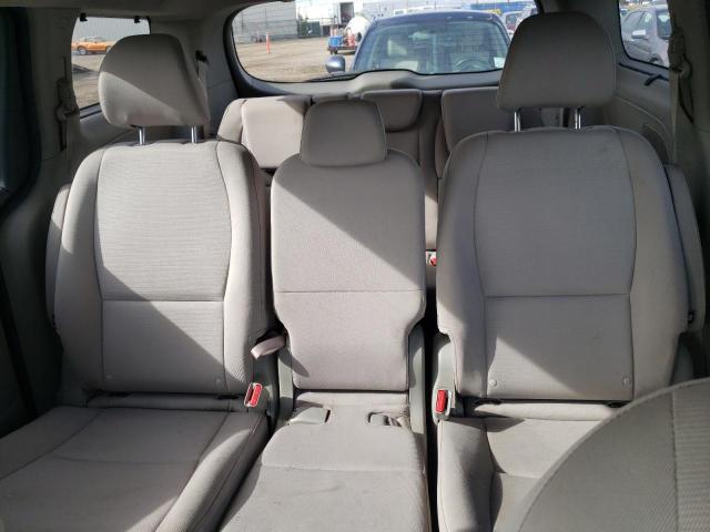 KNDMB5C16F6015153 - 2015 KIA SEDONA LX GRAY photo 10