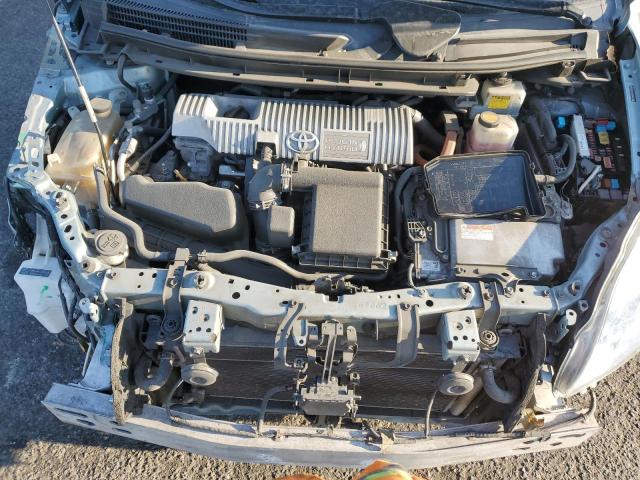 JTDKN3DPXC3007091 - 2012 TOYOTA PRIUS PLUG Бирюзовый фото 11