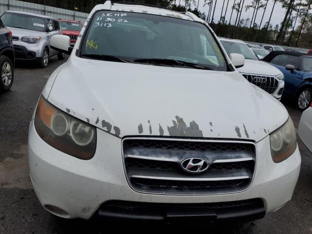 5NMSH73E17H043113 - 2007 HYUNDAI SANTA FE SE WHITE photo 5