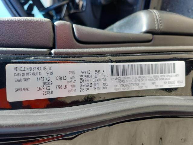 1C4RJFAG3JC367929 - 2018 JEEP GRAND CHEROKEE LAREDO 黑色 照片 12