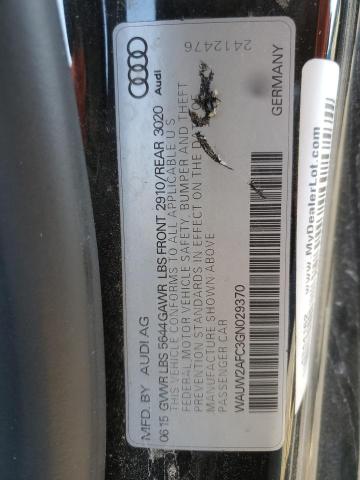 WAUW2AFC3GN029370 - 2016 AUDI S7 PRESTIGE SILVER photo 12