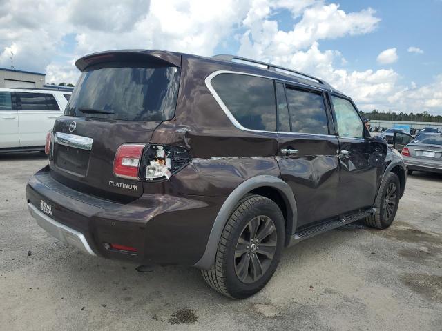 JN8AY2NF6H9300868 - 2017 NISSAN ARMADA PLATINUM BROWN photo 3