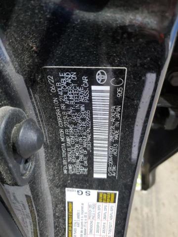 JTDEPMAE9NJ229555 - 2022 TOYOTA COROLLA LE BLACK photo 13