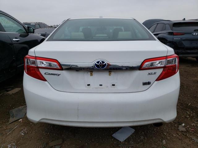 4T1BD1FK9DU072630 - 2013 TOYOTA CAMRY HYBRID WHITE photo 6