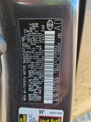 2T1BU4EE6DC988132 - 2013 TOYOTA COROLLA BASE GRAY photo 13