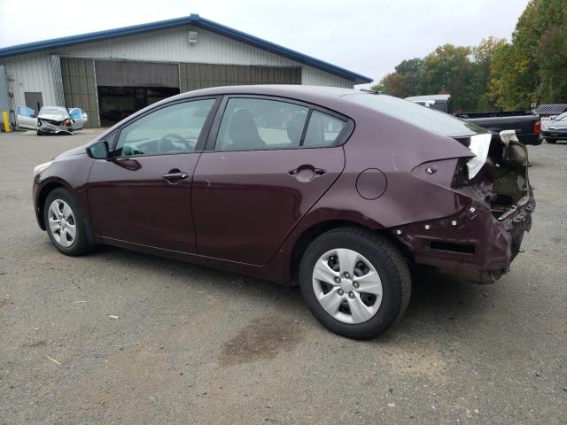 3KPFK4A78HE067908 - 2017 KIA FORTE LX MAROON photo 2