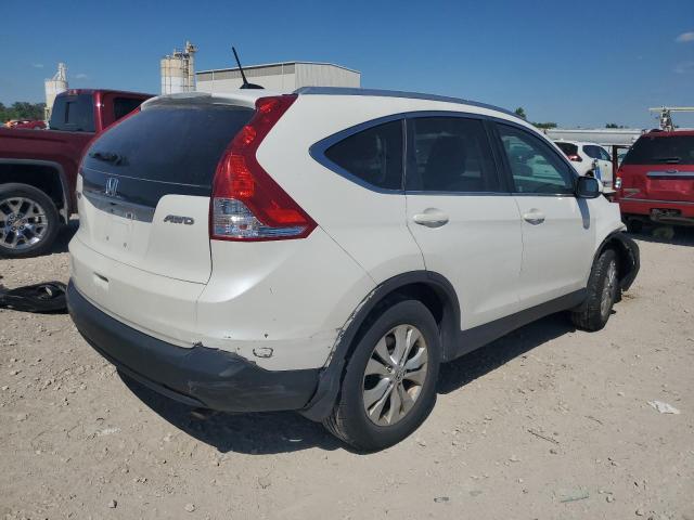 5J6RM4H76DL046855 - 2013 HONDA CR-V EXL WHITE photo 3