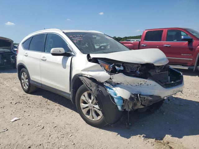 5J6RM4H76DL046855 - 2013 HONDA CR-V EXL WHITE photo 4