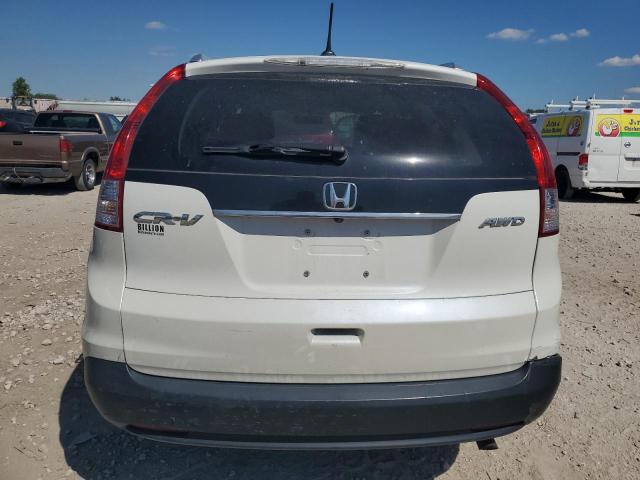 5J6RM4H76DL046855 - 2013 HONDA CR-V EXL WHITE photo 6