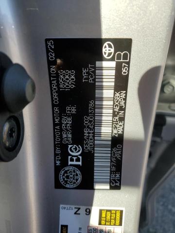 JTDBDMHE4SJ013786 - 2025 TOYOTA COROLLA LE SILVER photo 13